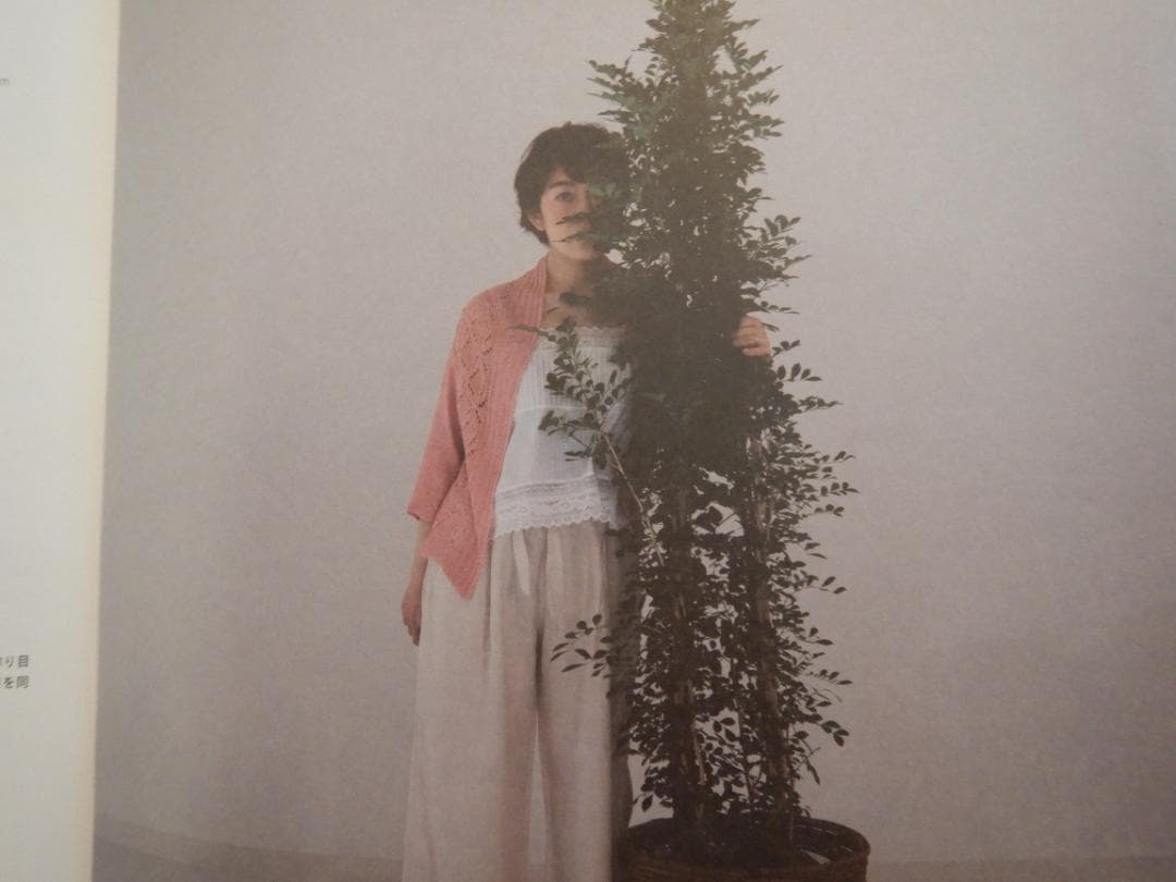 ハンドニット　Bird by amirisu　リネンカーディガン