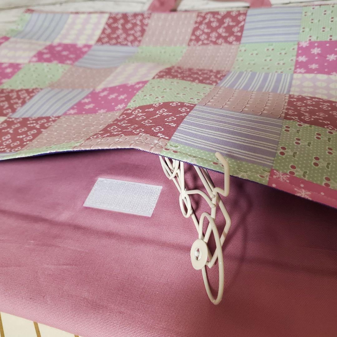 防災頭巾カバー 小花×くすみピンク(■入園入学■ハンドメイド)5点セット