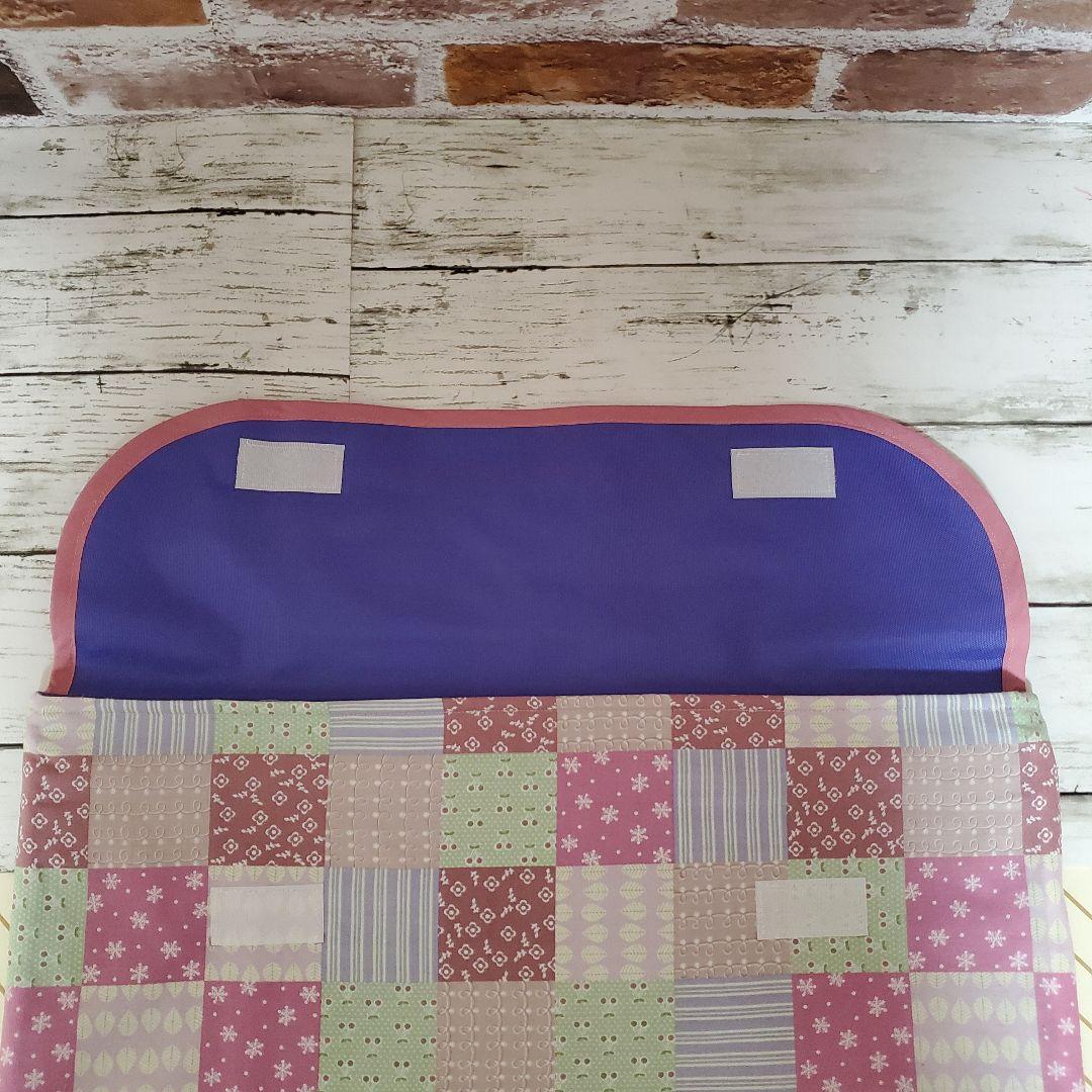 防災頭巾カバー 小花×くすみピンク(■入園入学■ハンドメイド)5点セット