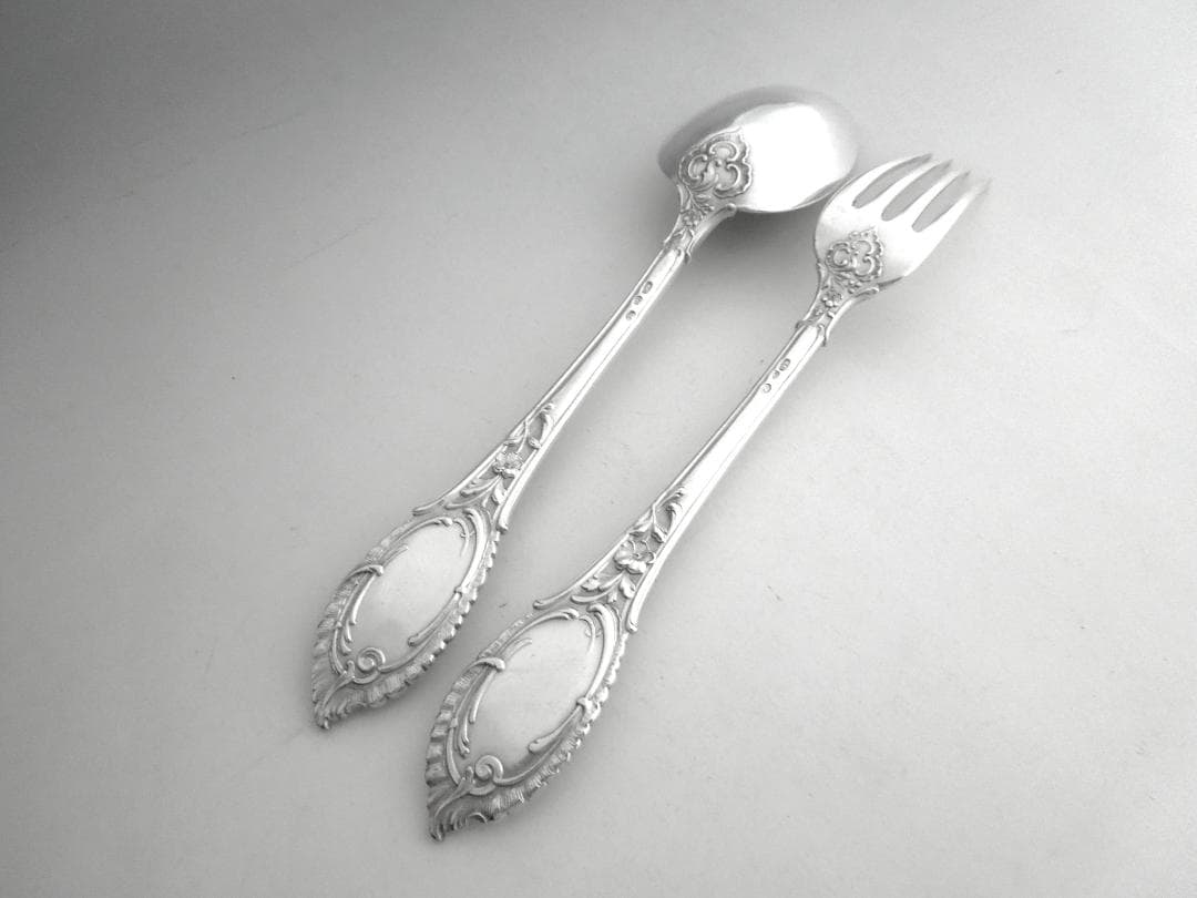 ロシア　シルバースプーン&フォーク 純銀