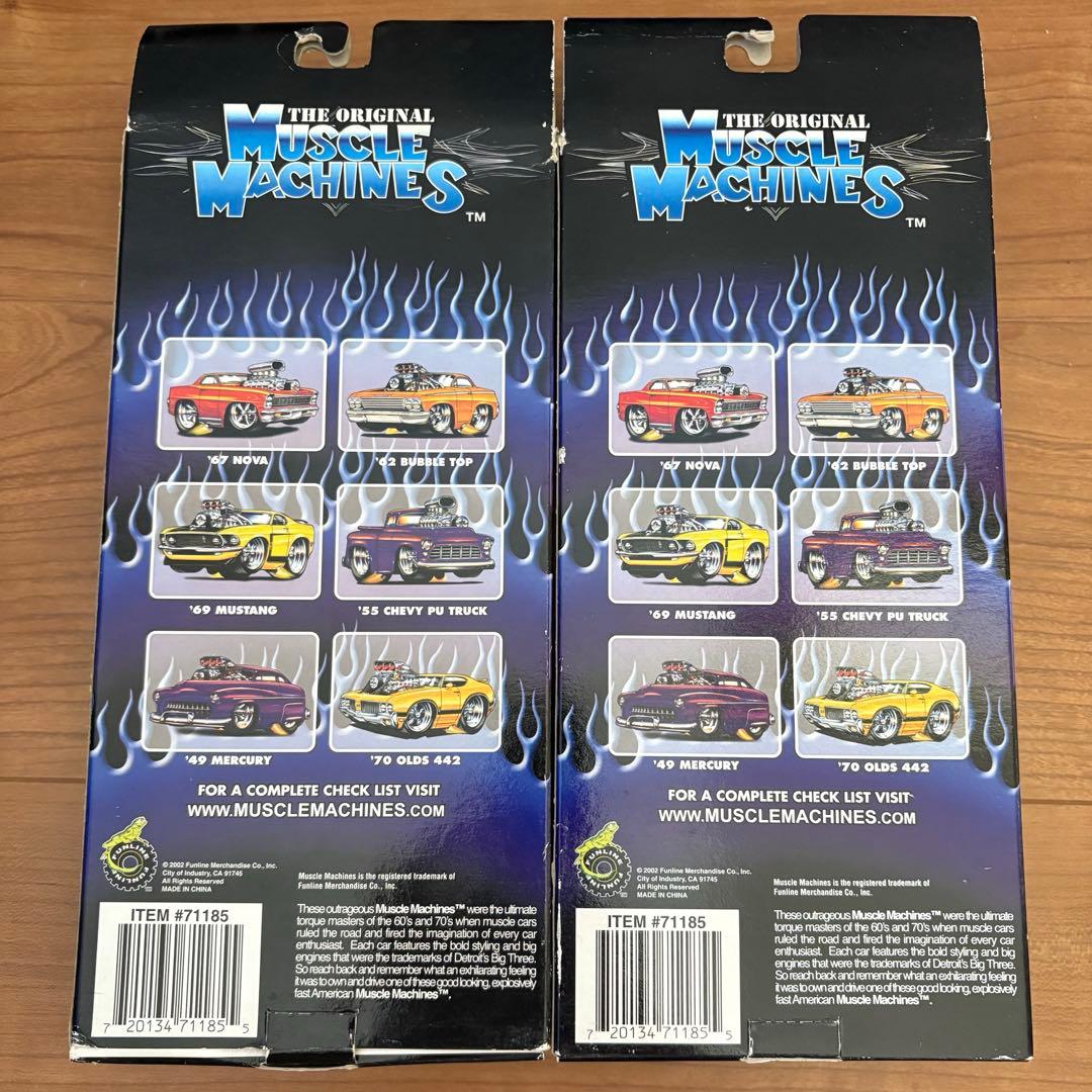 ミニカー 2002 OriginalMuscleMachinesTooHot 5Pack