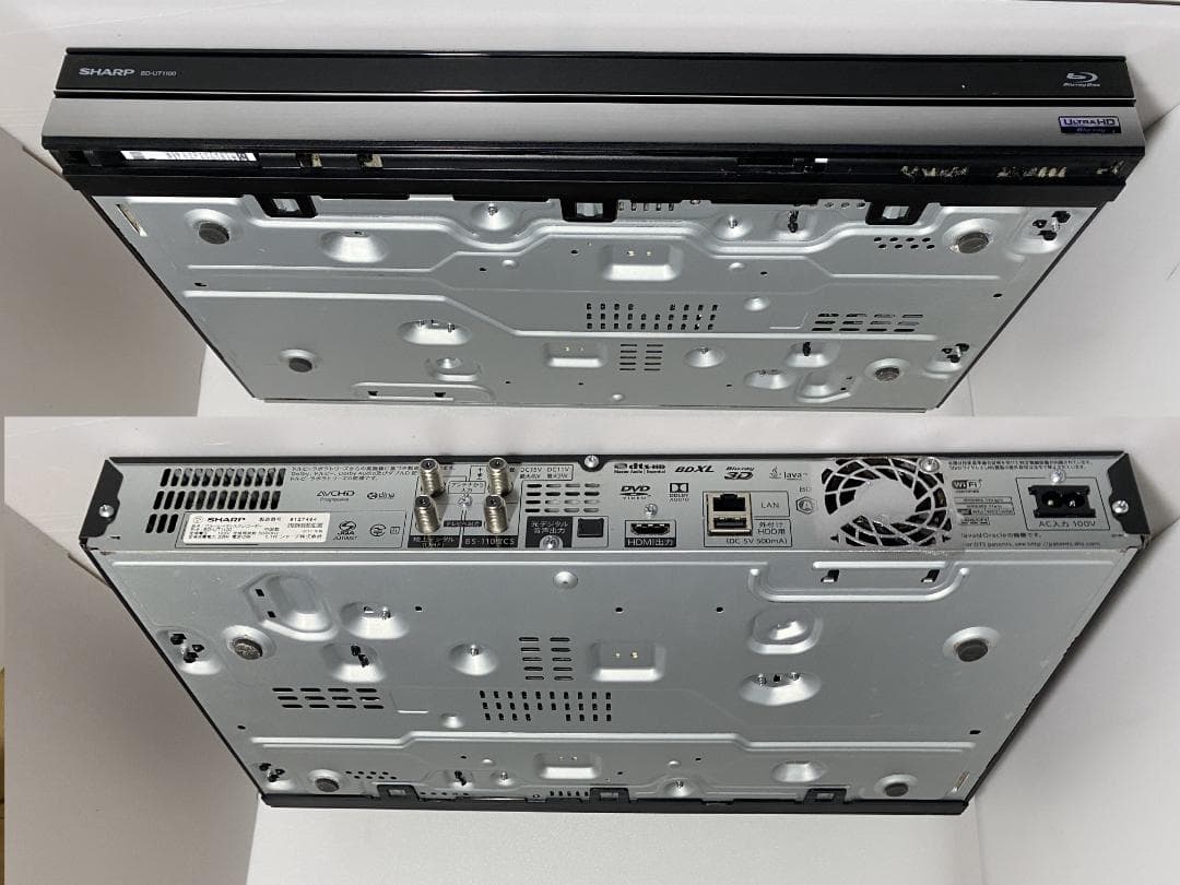 レコーダー SHARP ULTRAHD 4K BD-UT1100 HDD:2TB/3TB