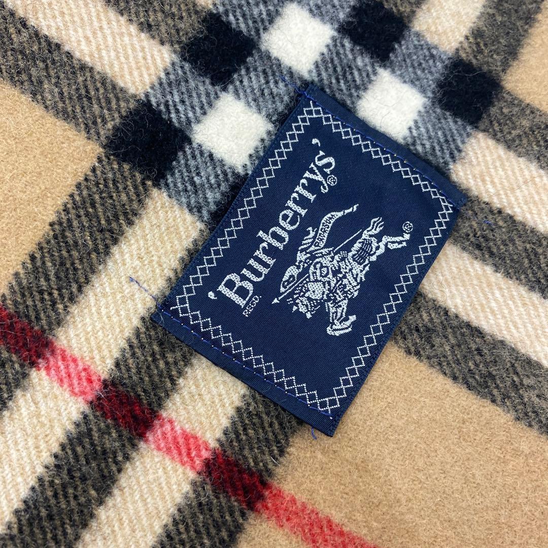 バーバリー ひざ掛け メガチェック ウール 大判 西川産業