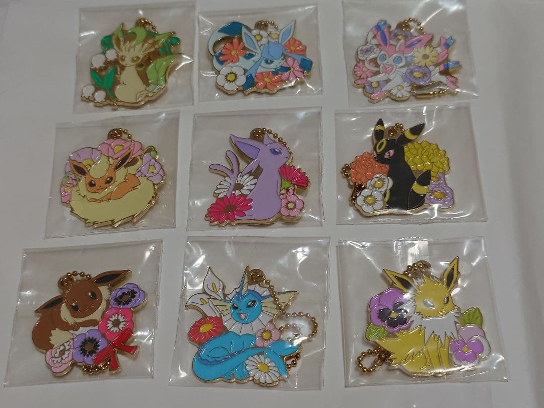 ☆一番くじ Pokémon EIEVUI＆FLOWERS チャーム コンプ