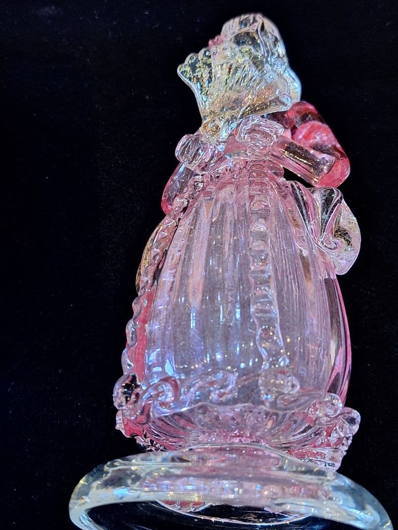 ムラーノ　珍しいピンク　二人　極美