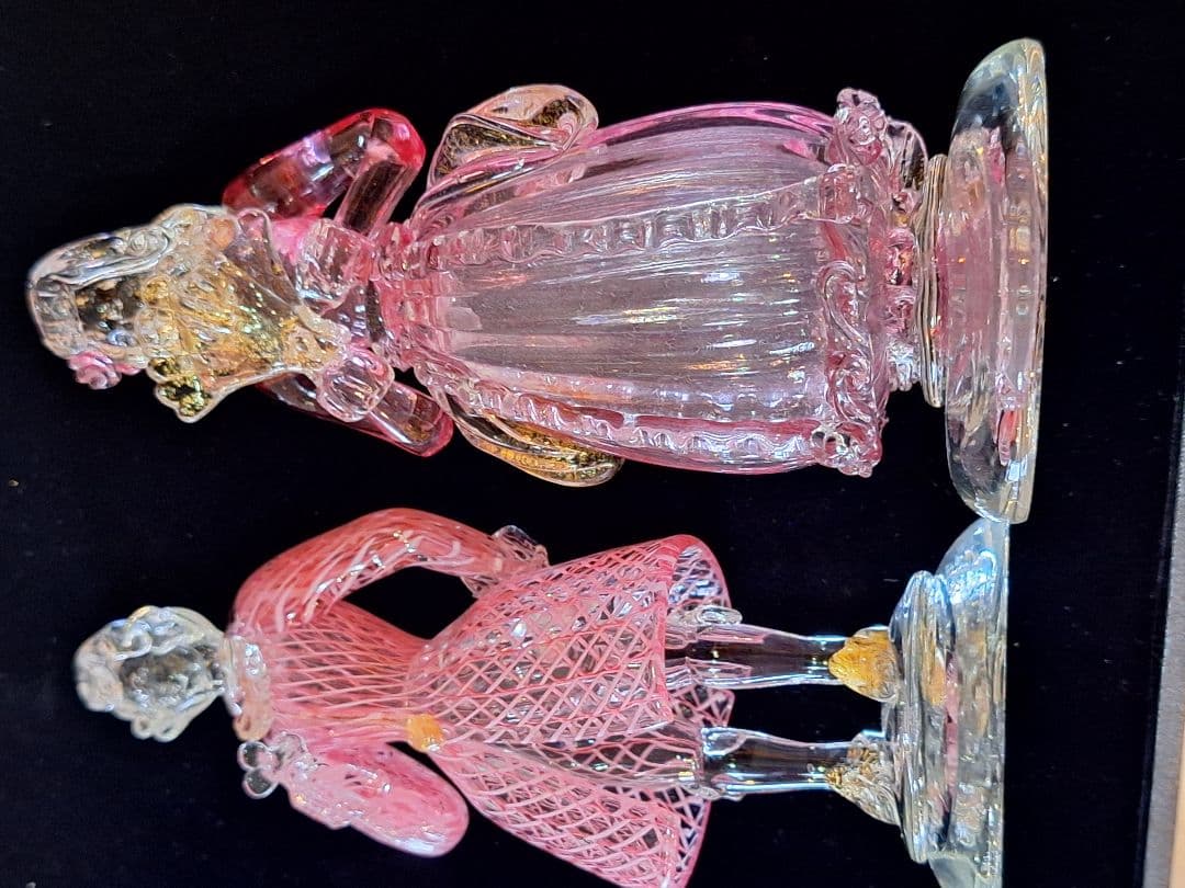 ムラーノ　珍しいピンク　二人　極美