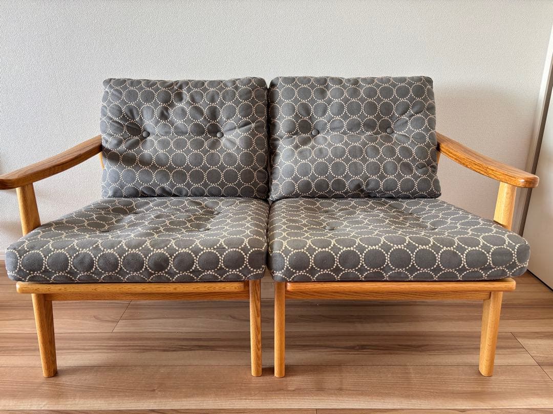 マルニ60 ミナ ペルホネン オーク フレームチェアキノママ②右側