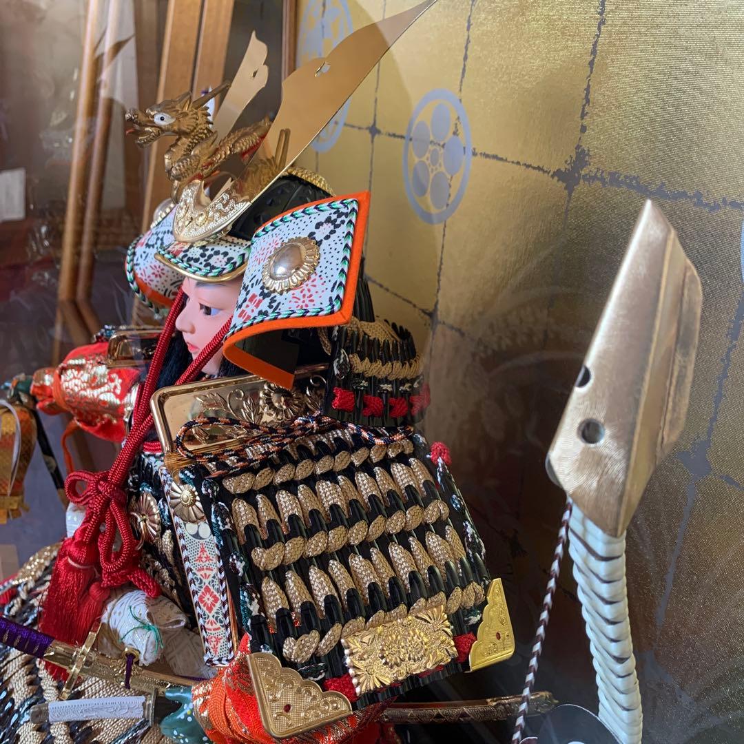 【オルゴール付き】特選 子供武者 五月人形 ガラスケース 専用ケース