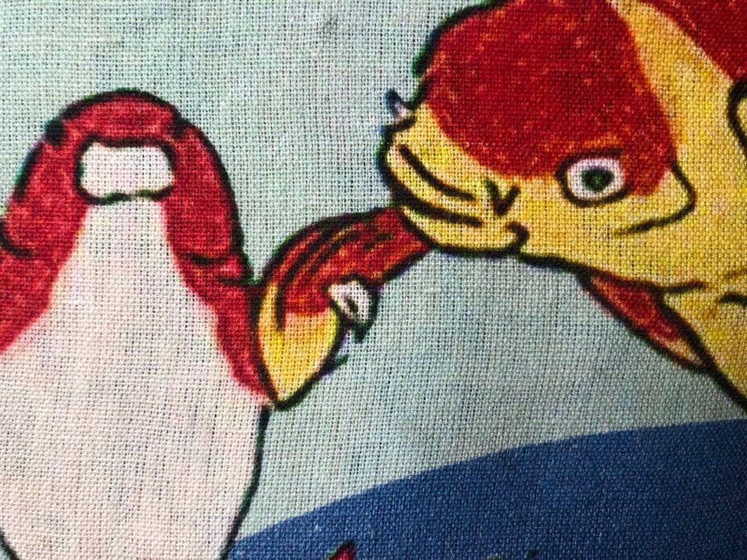 一閑張り　一閑張りバック　 歌川国芳　金魚　浮世絵