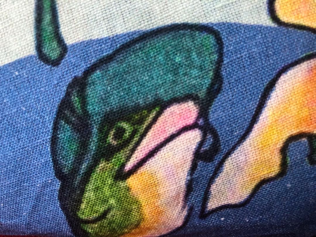 一閑張り　一閑張りバック　 歌川国芳　金魚　浮世絵