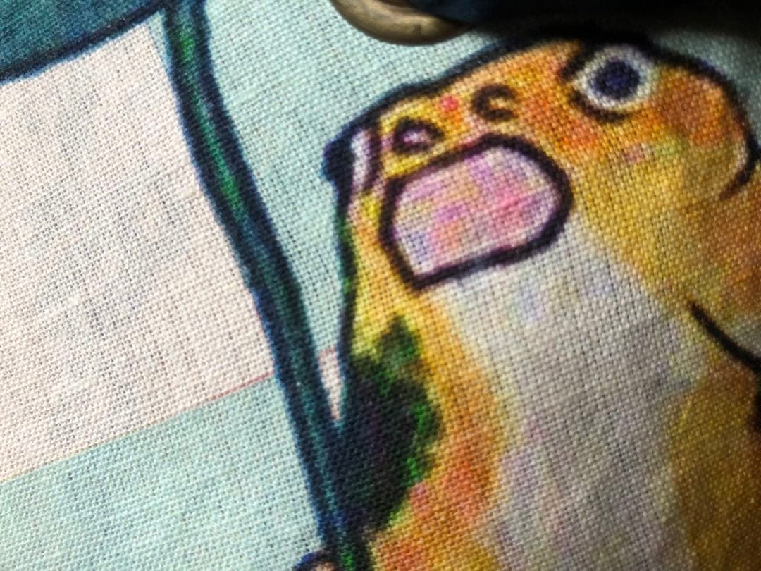 一閑張り　一閑張りバック　 歌川国芳　金魚　浮世絵