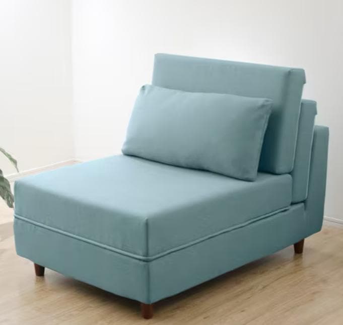NITORI コンパクトなソファベッド 布張りタイプ ライトブルー