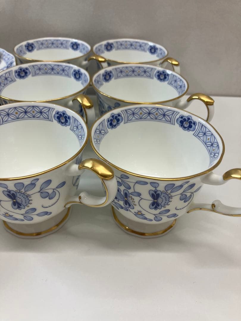 ナルミ ミラノブルー 食器まとめ カップ 平皿 保管品　【A174】