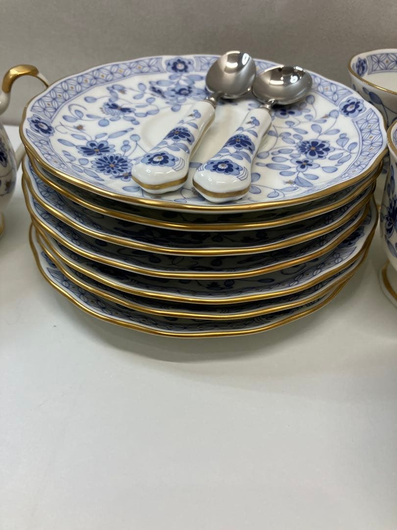 ナルミ ミラノブルー 食器まとめ カップ 平皿 保管品　【A174】