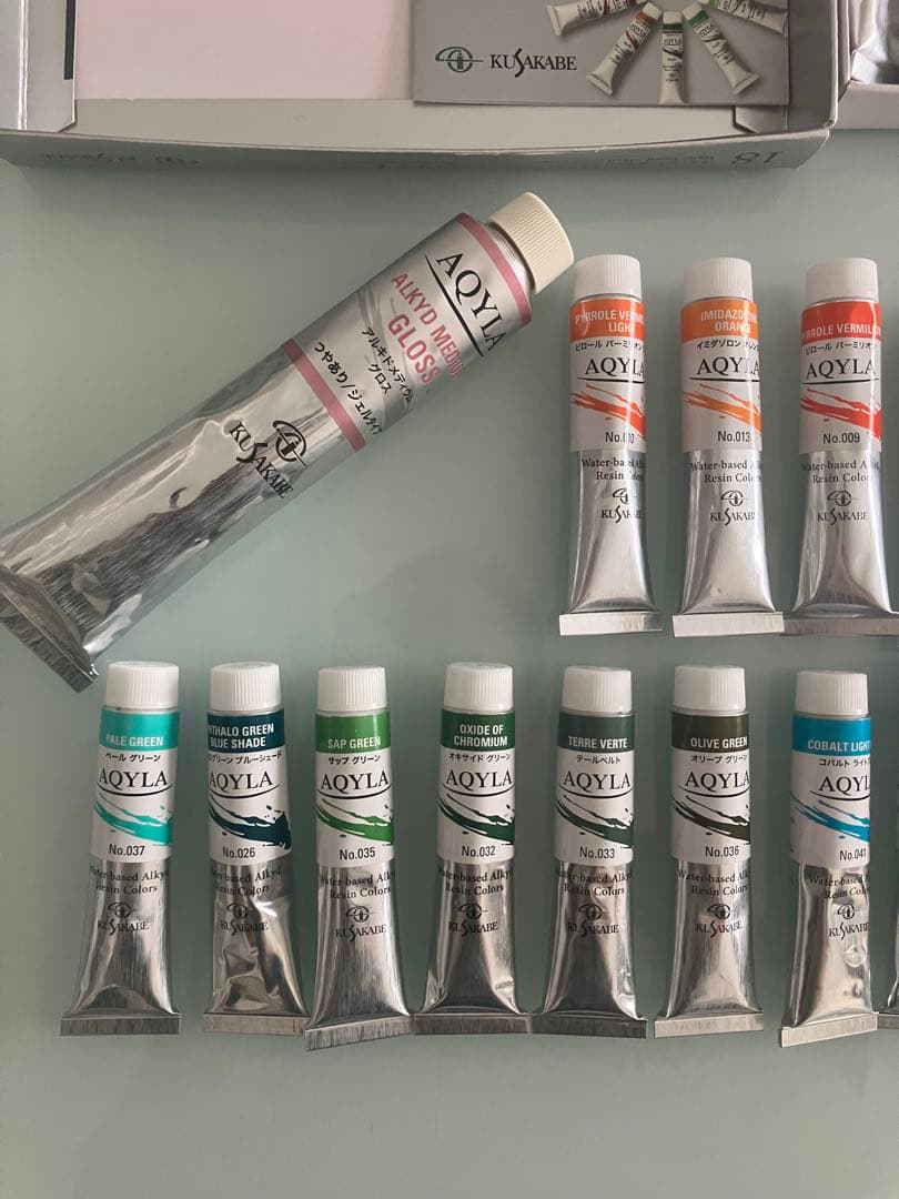 クサカベ アキーラ AQYLA 18色セット＋23色+アルキドメディウムグロス