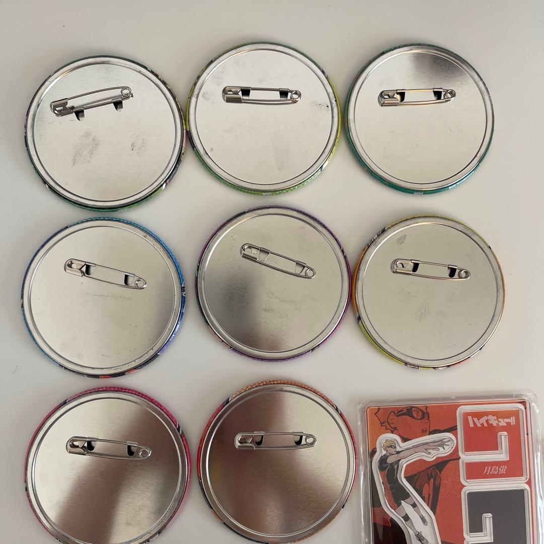 ハイキュー　月島蛍　原画　缶バッジ　アクリルバッジ