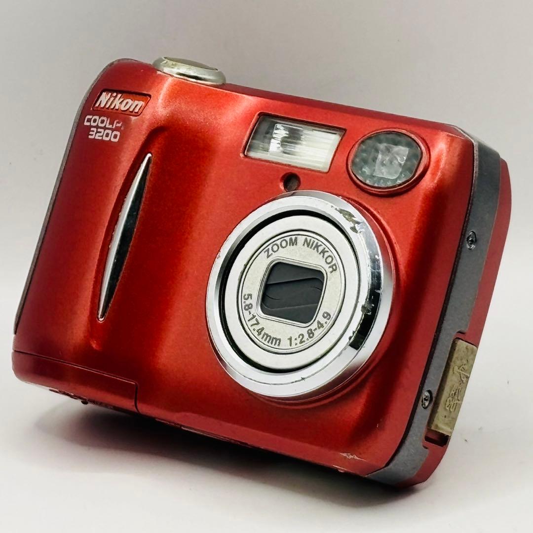 動作確認済 Nikon COOLPIX 3200 ⭐︎レッドボディ⭐︎