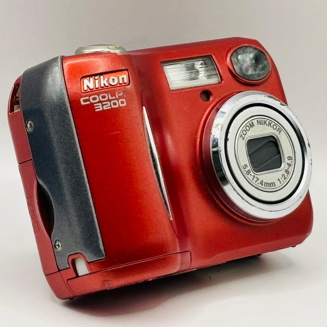 動作確認済 Nikon COOLPIX 3200 ⭐︎レッドボディ⭐︎