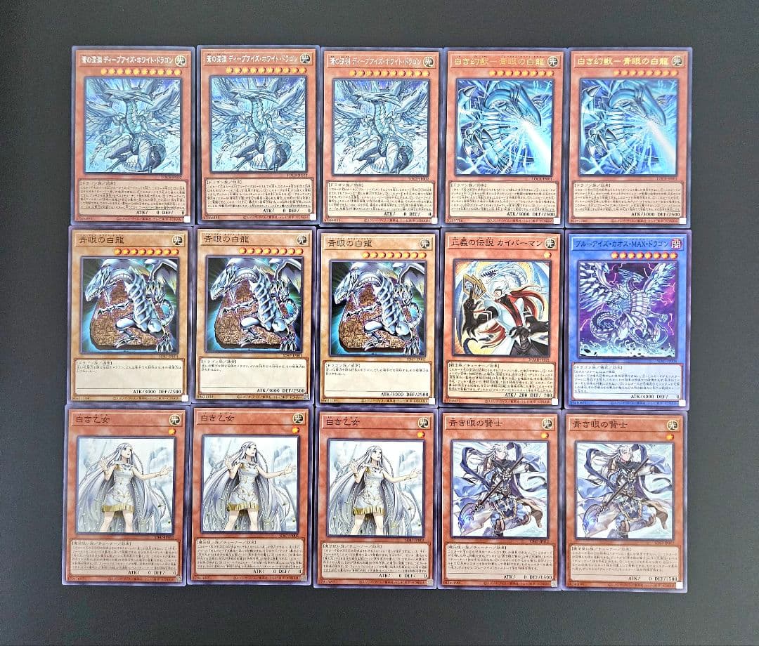 遊戯王 【本格構築】青眼の白龍 構築済みデッキ ブルーアイズ 原石 蒼の深淵