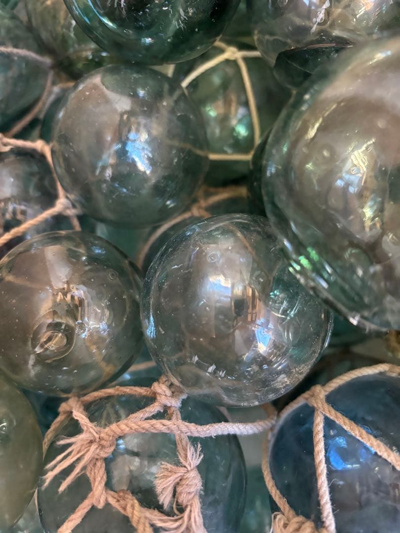 ガラス玉　浮き玉　約5〜6.5㎝❗️可愛い小玉❗️70個❗️