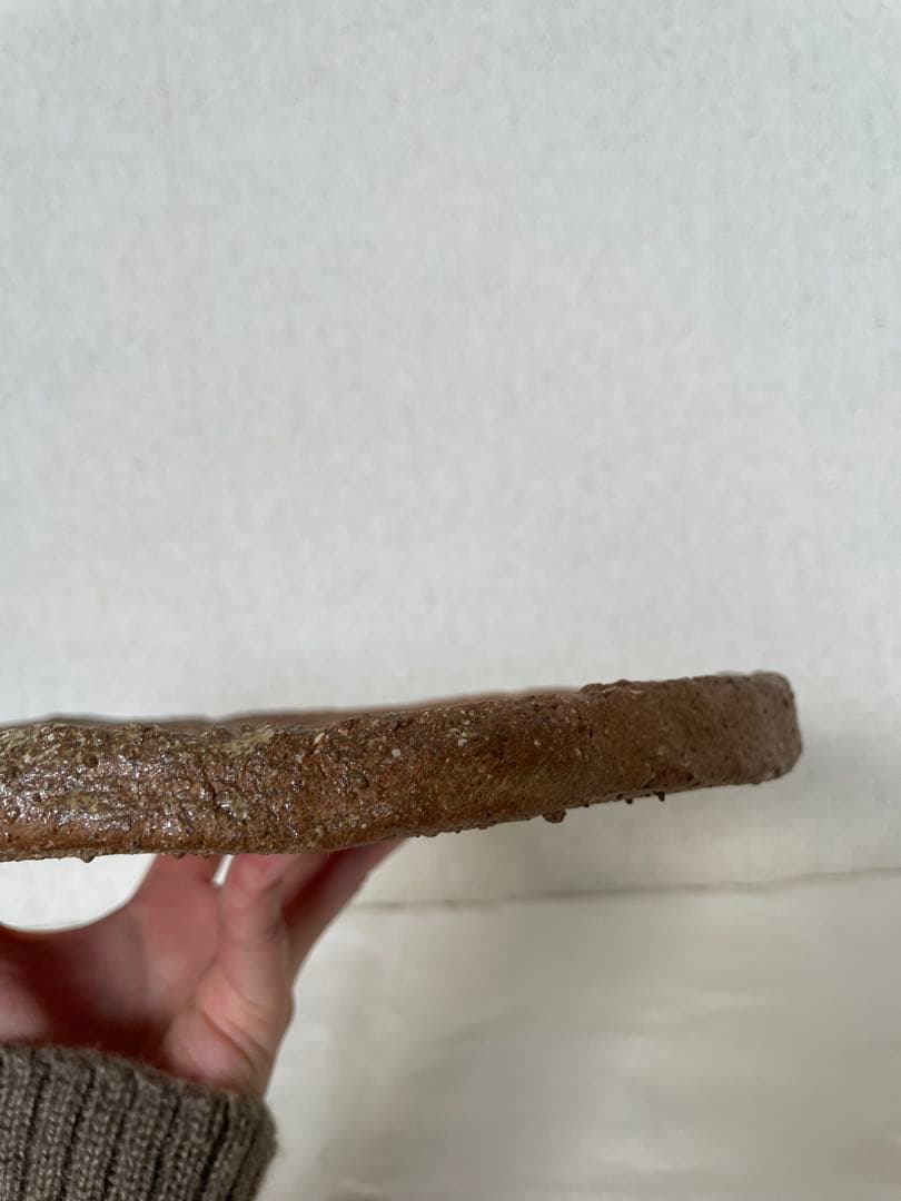 國吉清尚 作　白土　丸板皿