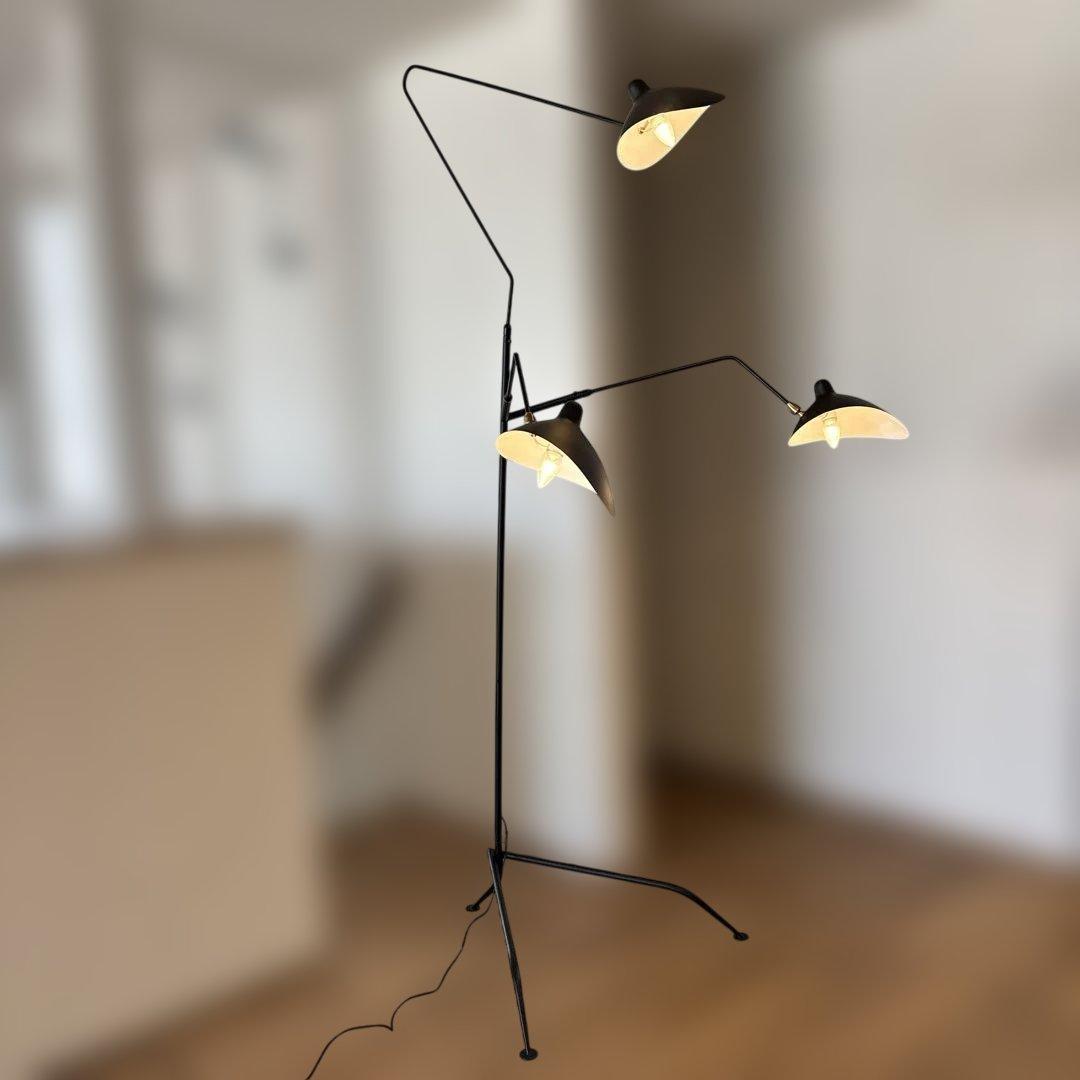 セルジュムーユ　イデー　照明フロアライト3アーム　リプロダクト　着払い引き取り