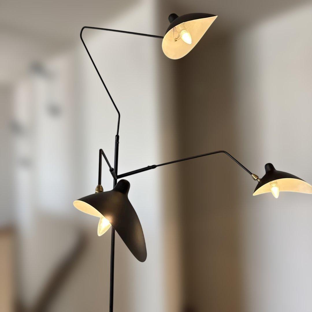 セルジュムーユ　イデー　照明フロアライト3アーム　リプロダクト　着払い引き取り