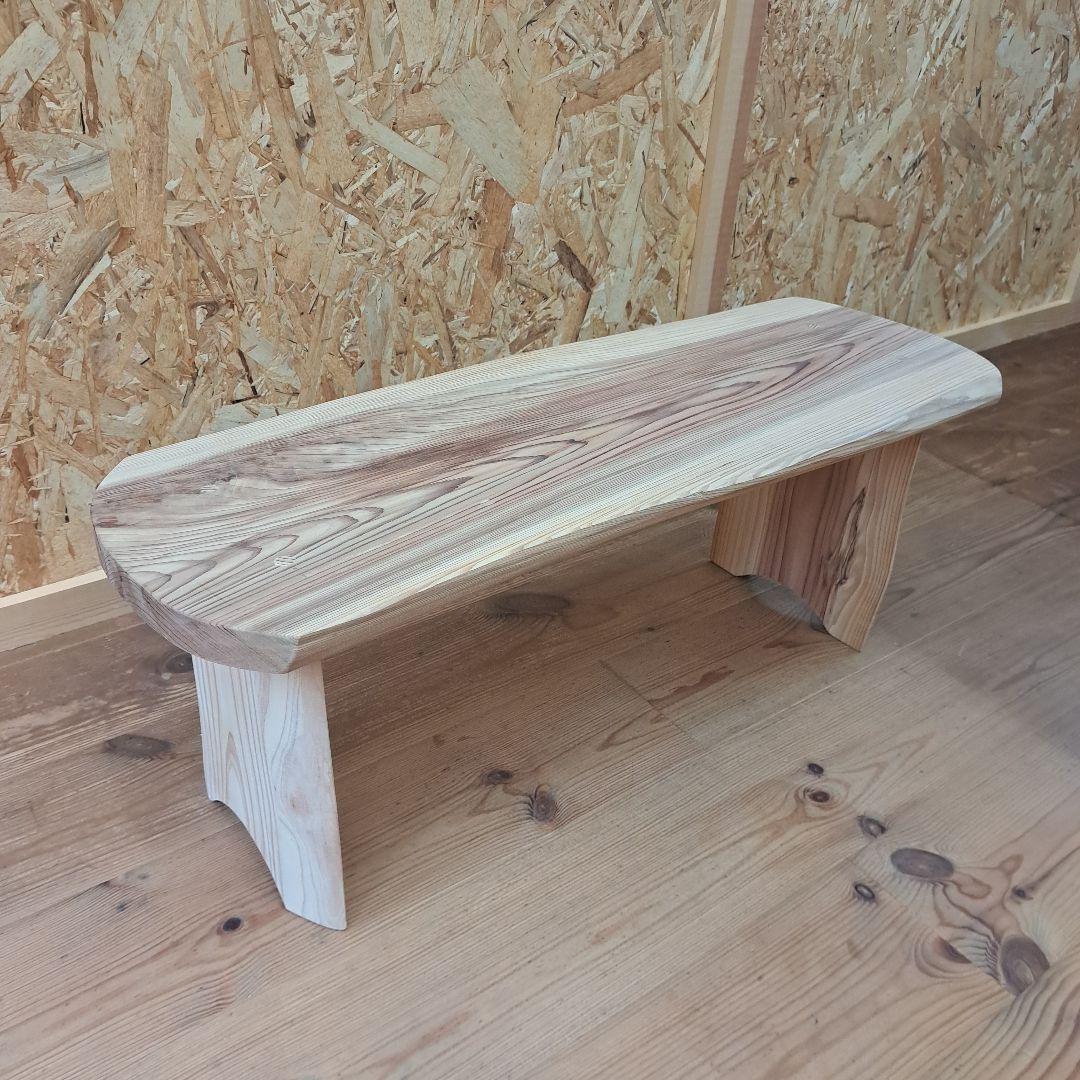 杉無垢シンプルベンチ ナチュラルウッド 木製椅子