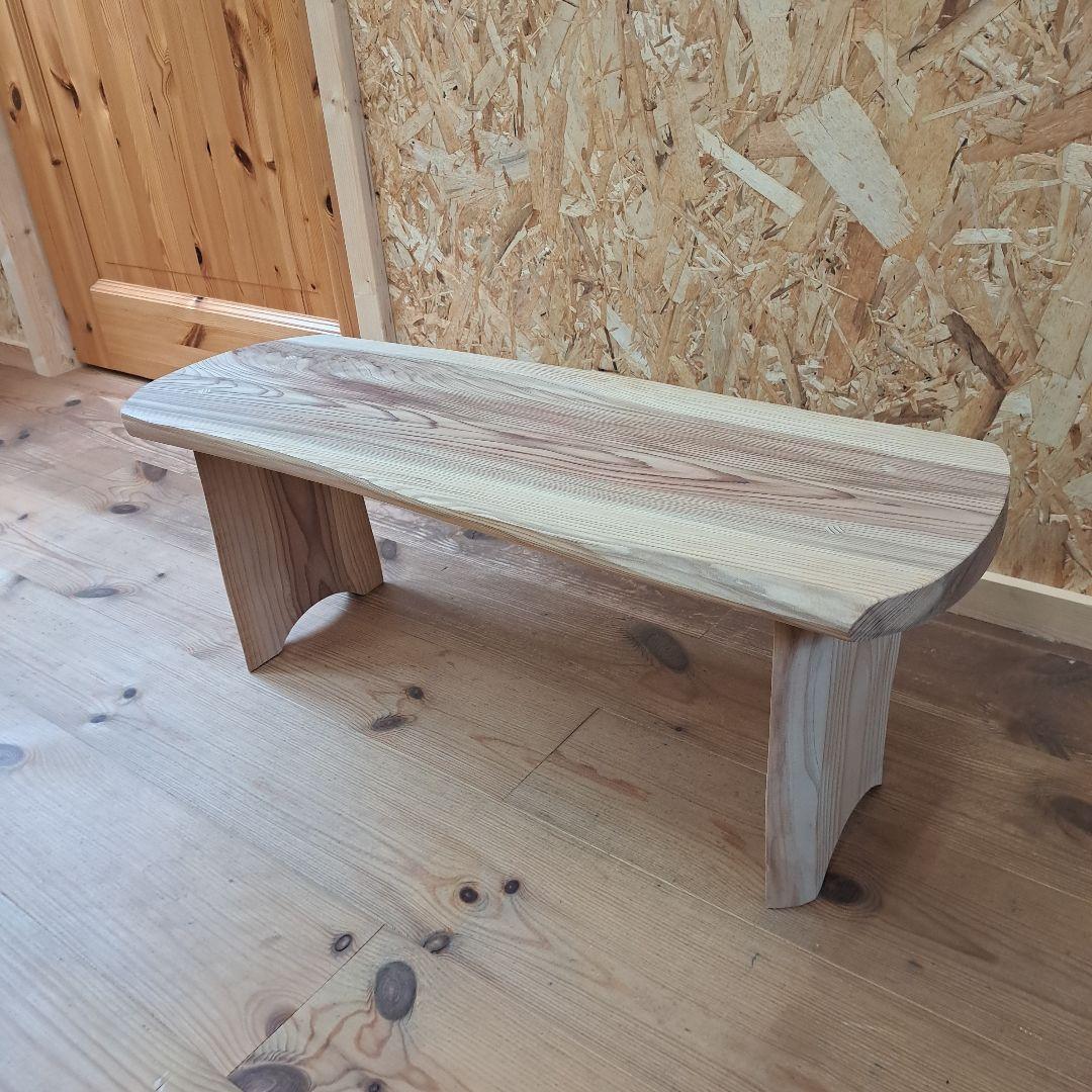 杉無垢シンプルベンチ ナチュラルウッド 木製椅子