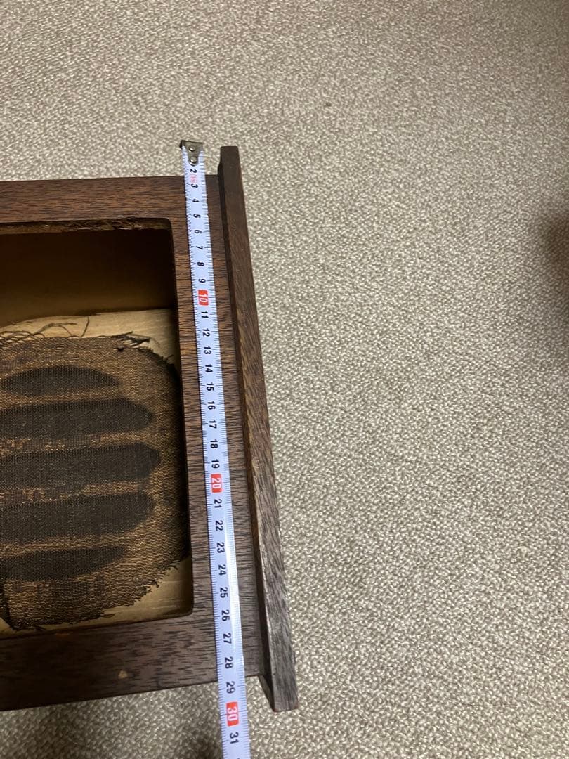 【古道具】真空管ラジオ スピーカー(かな？):木製で中は空洞です