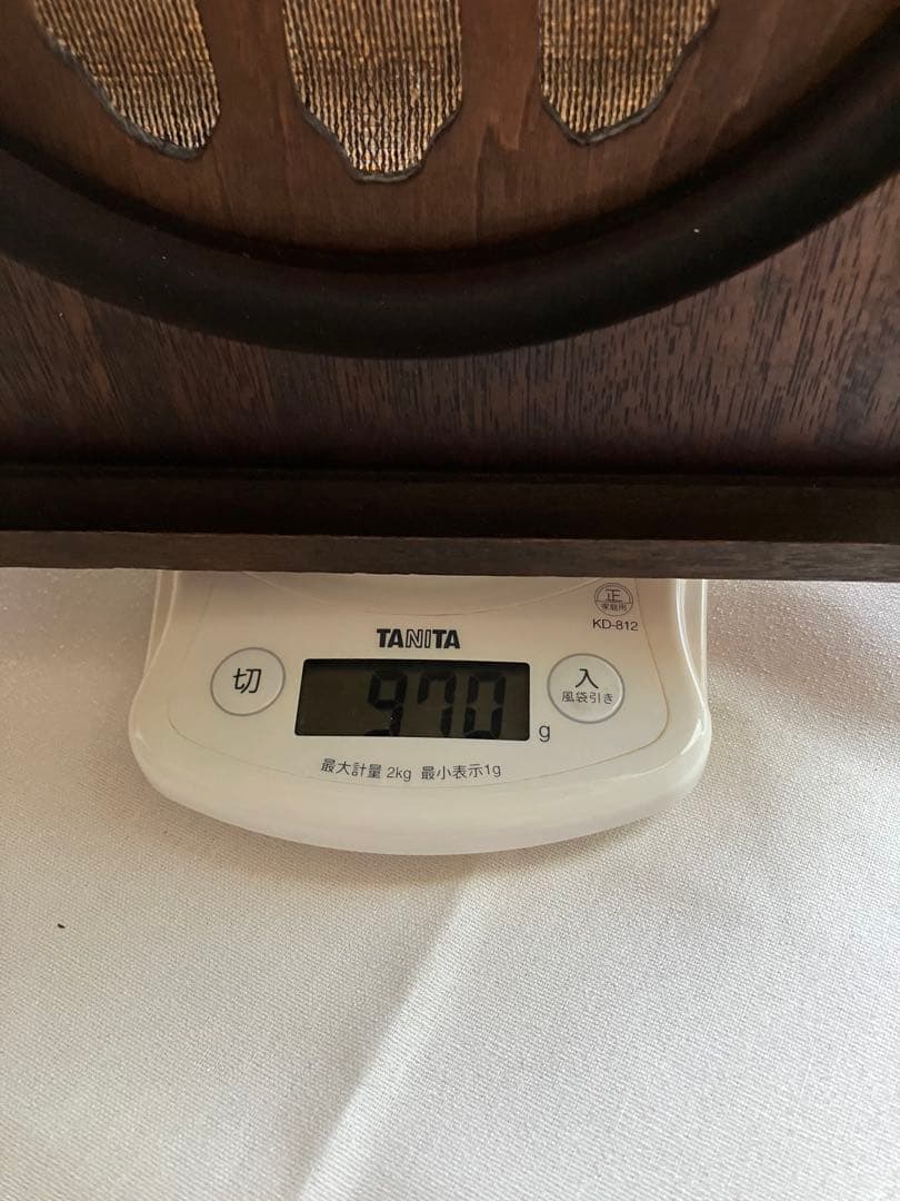 【古道具】真空管ラジオ スピーカー(かな？):木製で中は空洞です