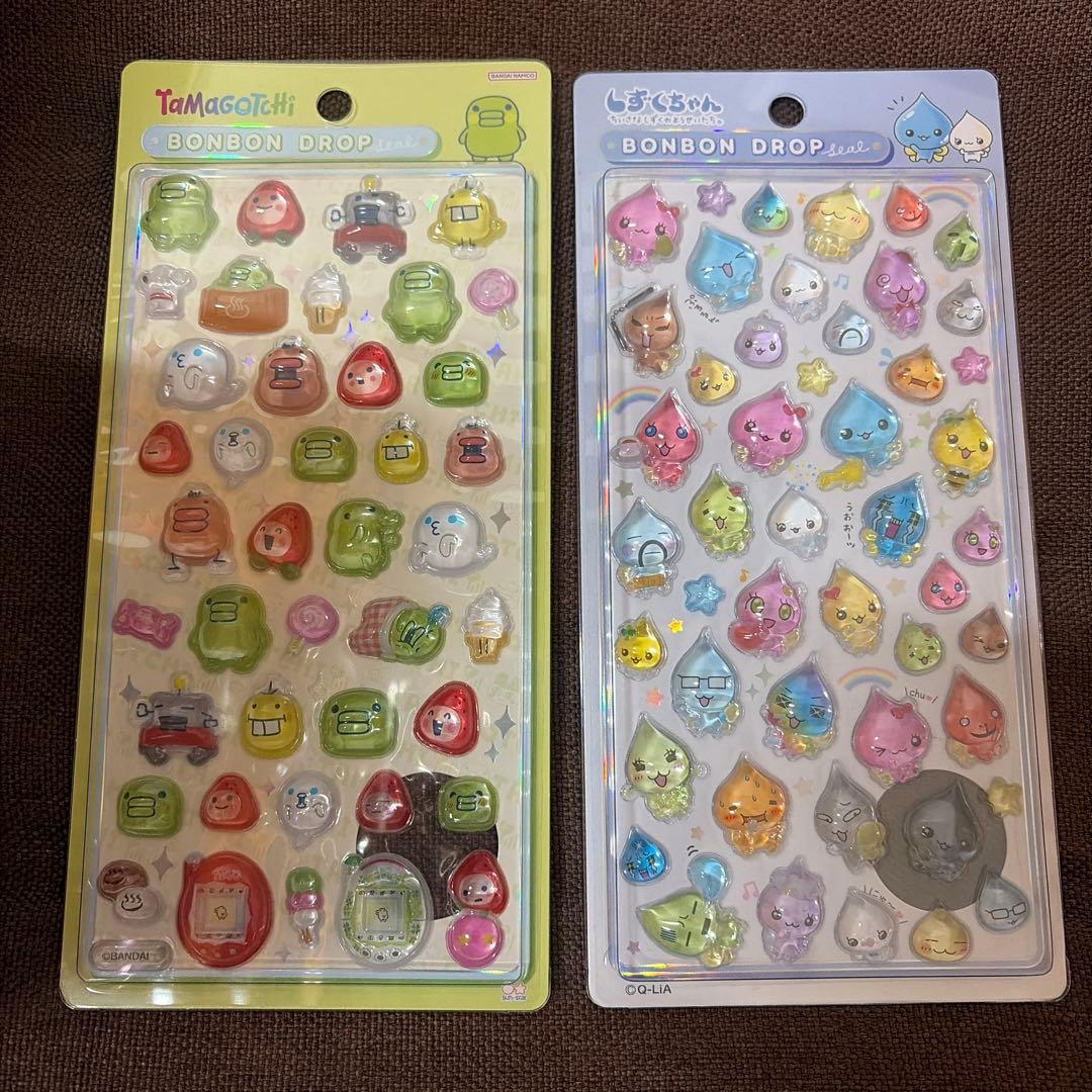 ボンボンドロップシール 正規品 たまごっちくちぱっち しずくちゃんうるおいちゃん