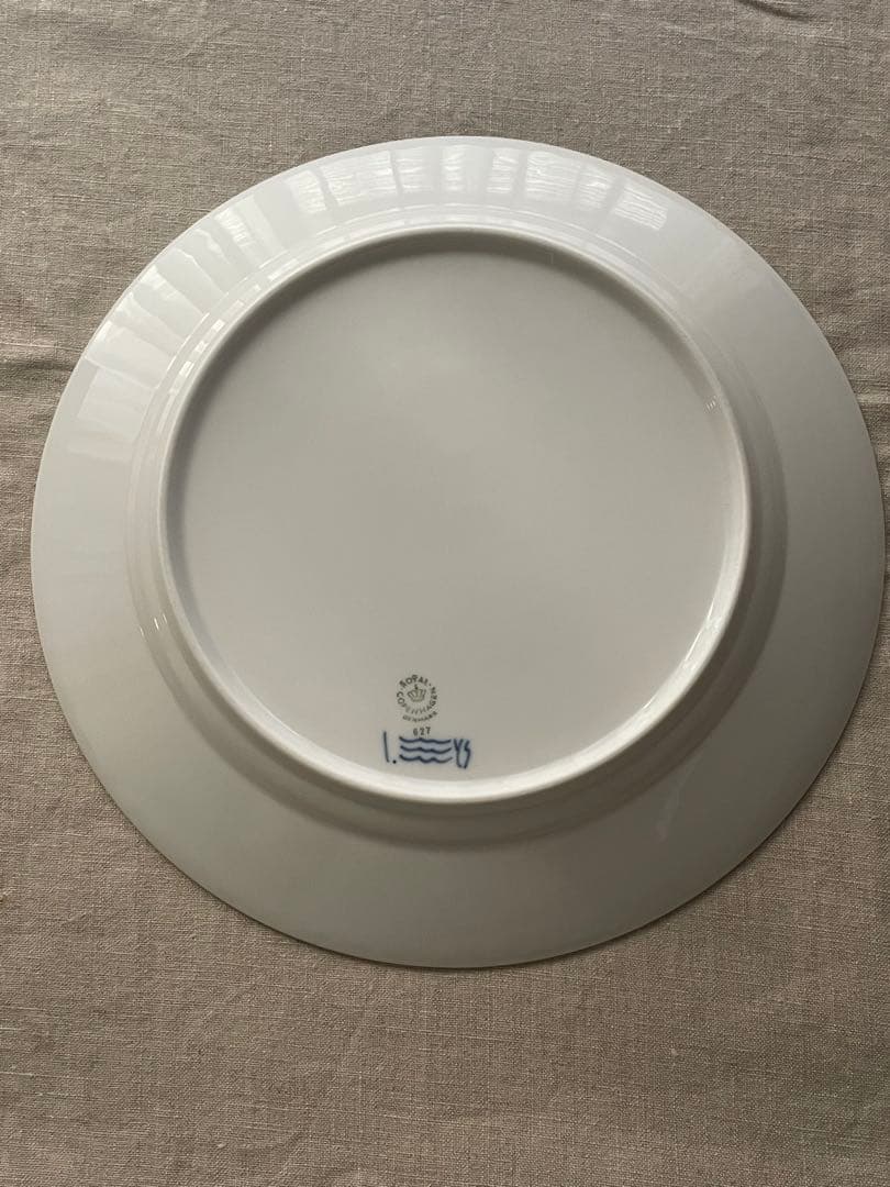 【新品】ロイヤルコペンハーゲン ブルーフルーテッド ハーフレース プレート 27