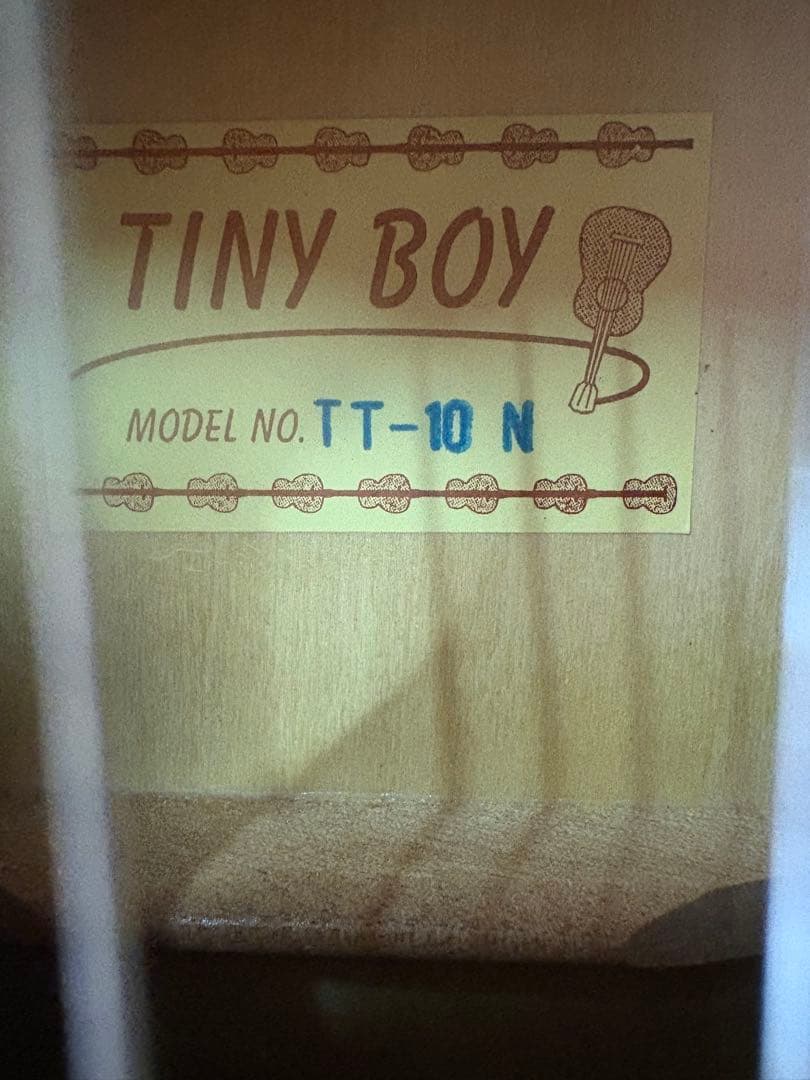 TINY BOY TT-10N ミニギター ケース付き　中古品
