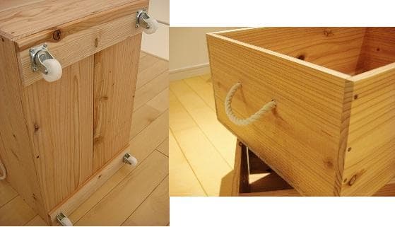 ★送料無料★サイズ変更可能★ナチュラル木製6段引き出し/無垢材☆収納オーダー可能