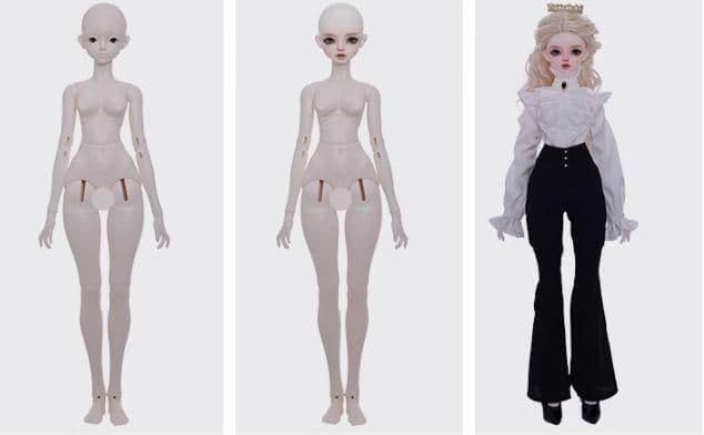 AX913 BJD 1/4 ドール本体 Lynn 球体関節人形 ハンドメイド