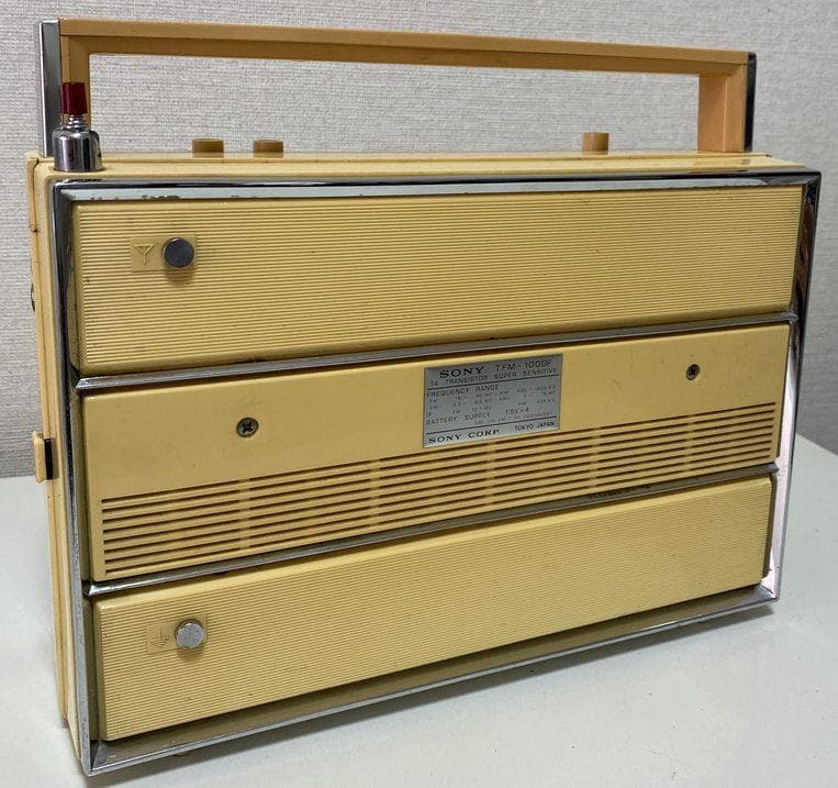 【アンティーク】トランジスタラジオ SONY TFM-1000F【昭和レトロ】
