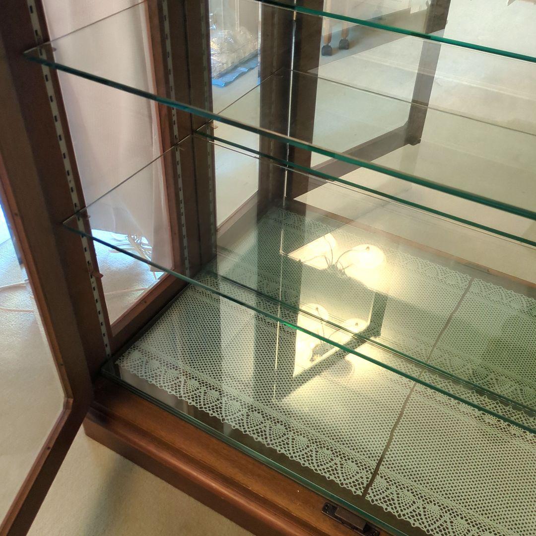 飾り棚 ガラス　ショーケース　ガラスケース　木製キャビネット　キャビネット　飾棚