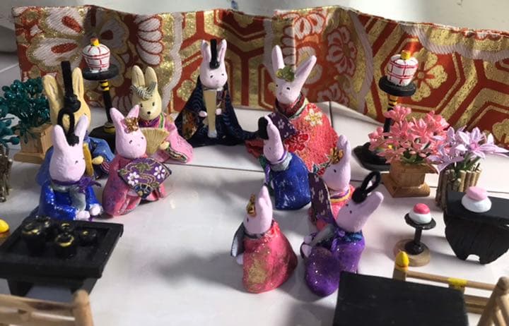 うさぎ雛親族一同大集合　ハンドメイド