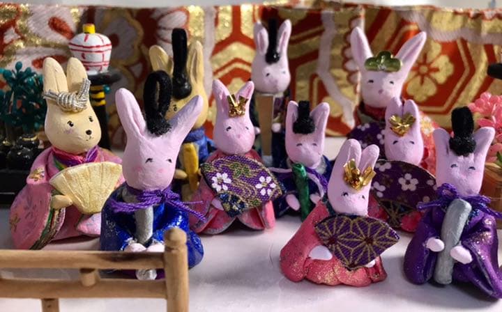 うさぎ雛親族一同大集合　ハンドメイド