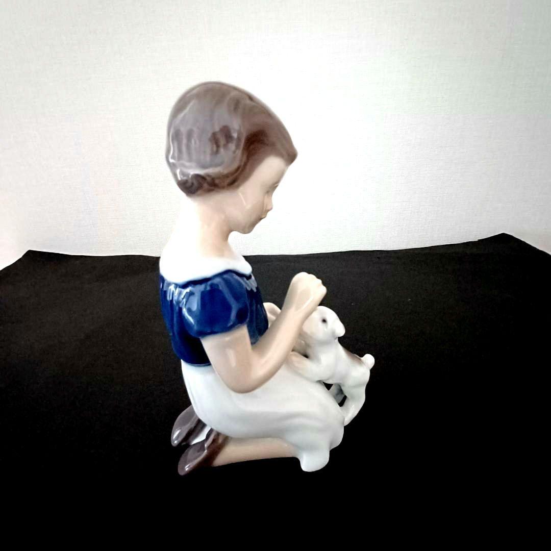 【nknk様】　ロイヤルコペンハーゲン フィギュリン 少女と犬