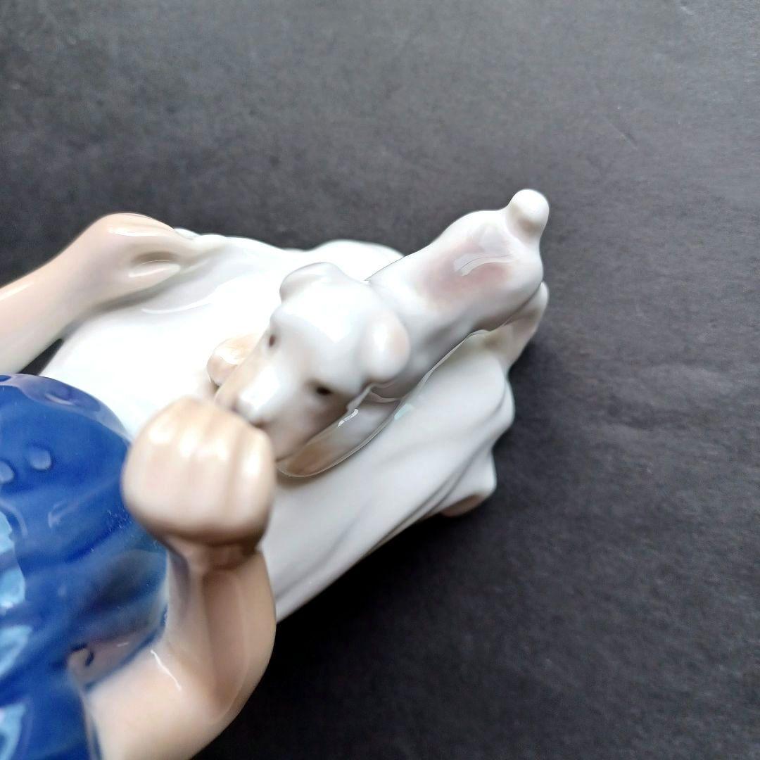 【nknk様】　ロイヤルコペンハーゲン フィギュリン 少女と犬