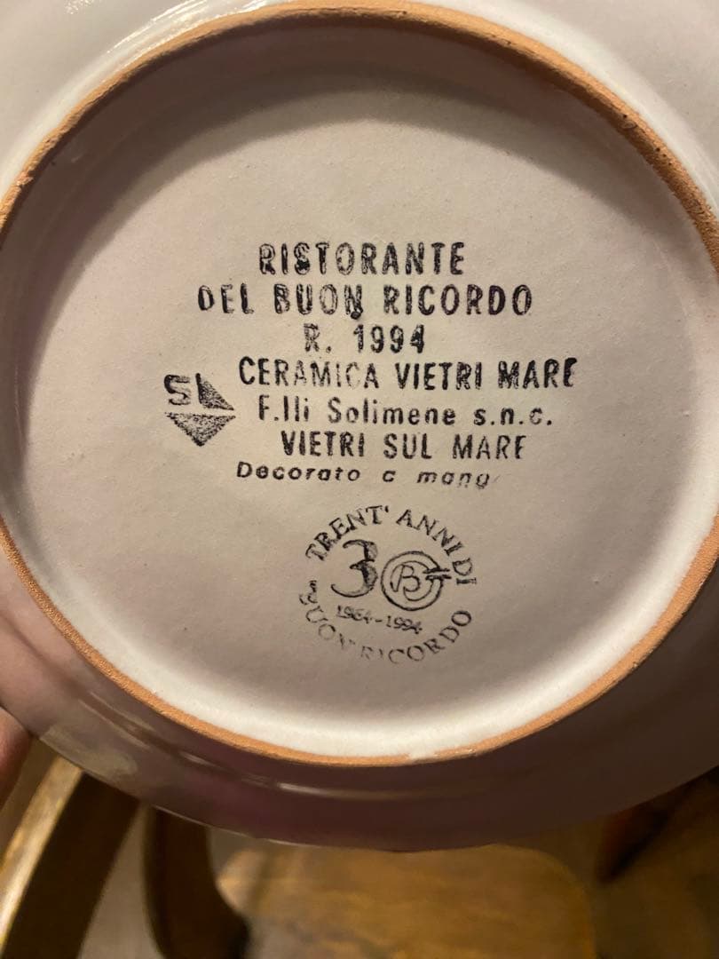 ブオンリコルド　イタリア製絵皿　香港　1994年　#71