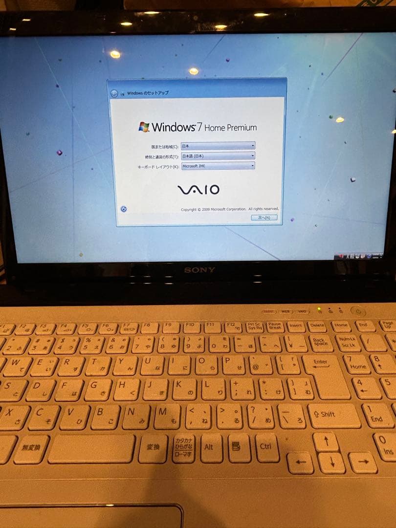 SONY VAIO ノートパソコン ホワイト SVE15114FJW 初期化済