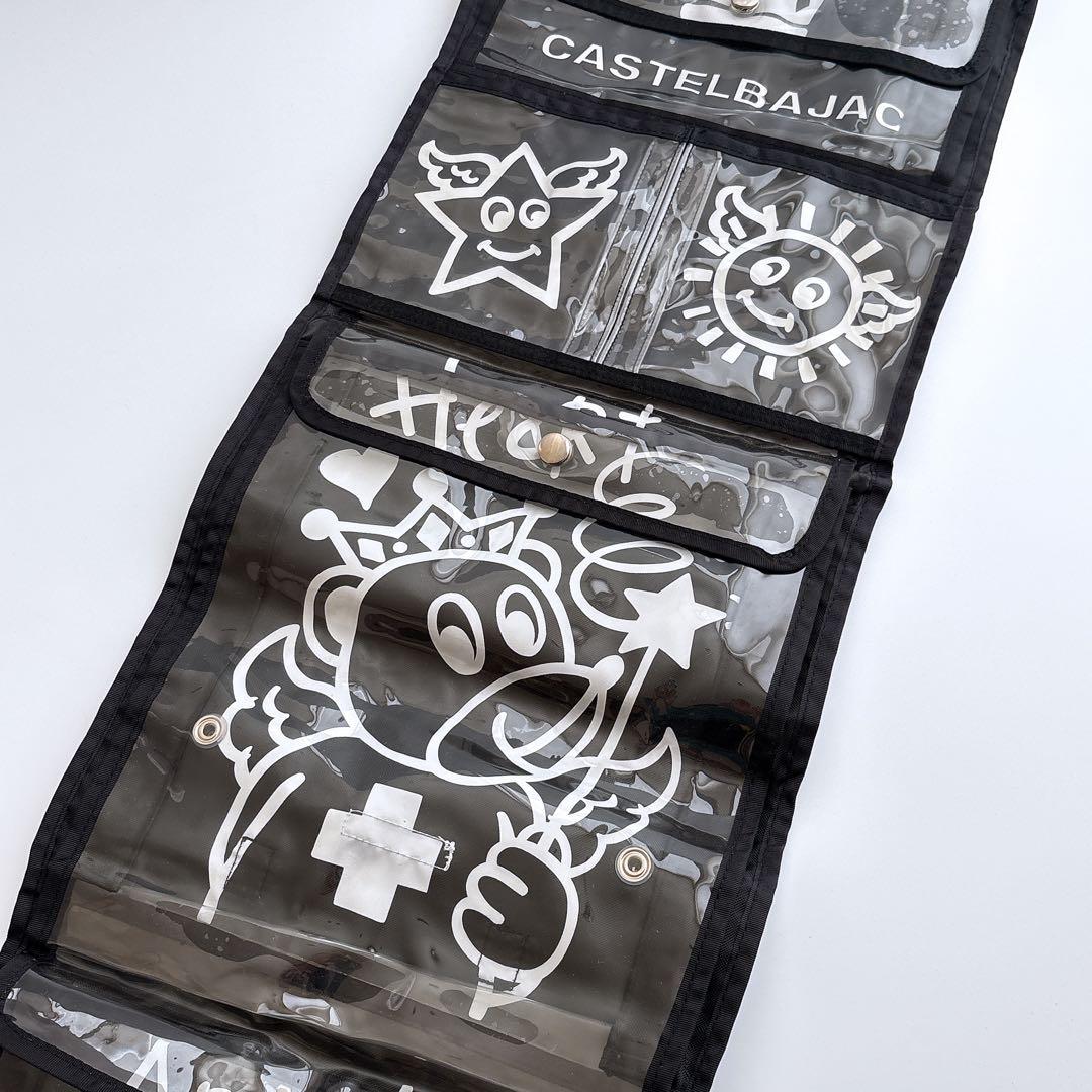 【新品】CASTELBAJAC ウォールポケット 車用 壁掛け 透明 収納 大判