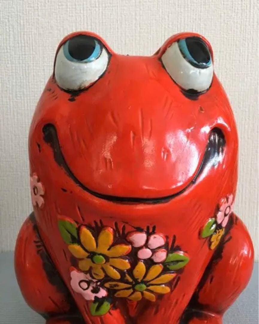 珍品希少！　カエルの貯金箱　ホリデイ・フェア社　1969　昭和レトロ　 23㎝