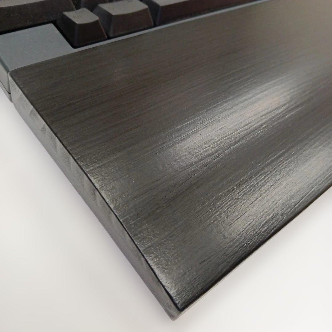 パイン集成材 HHKB用 手作りパームレスト兼キーボードルーフ シン漆黒