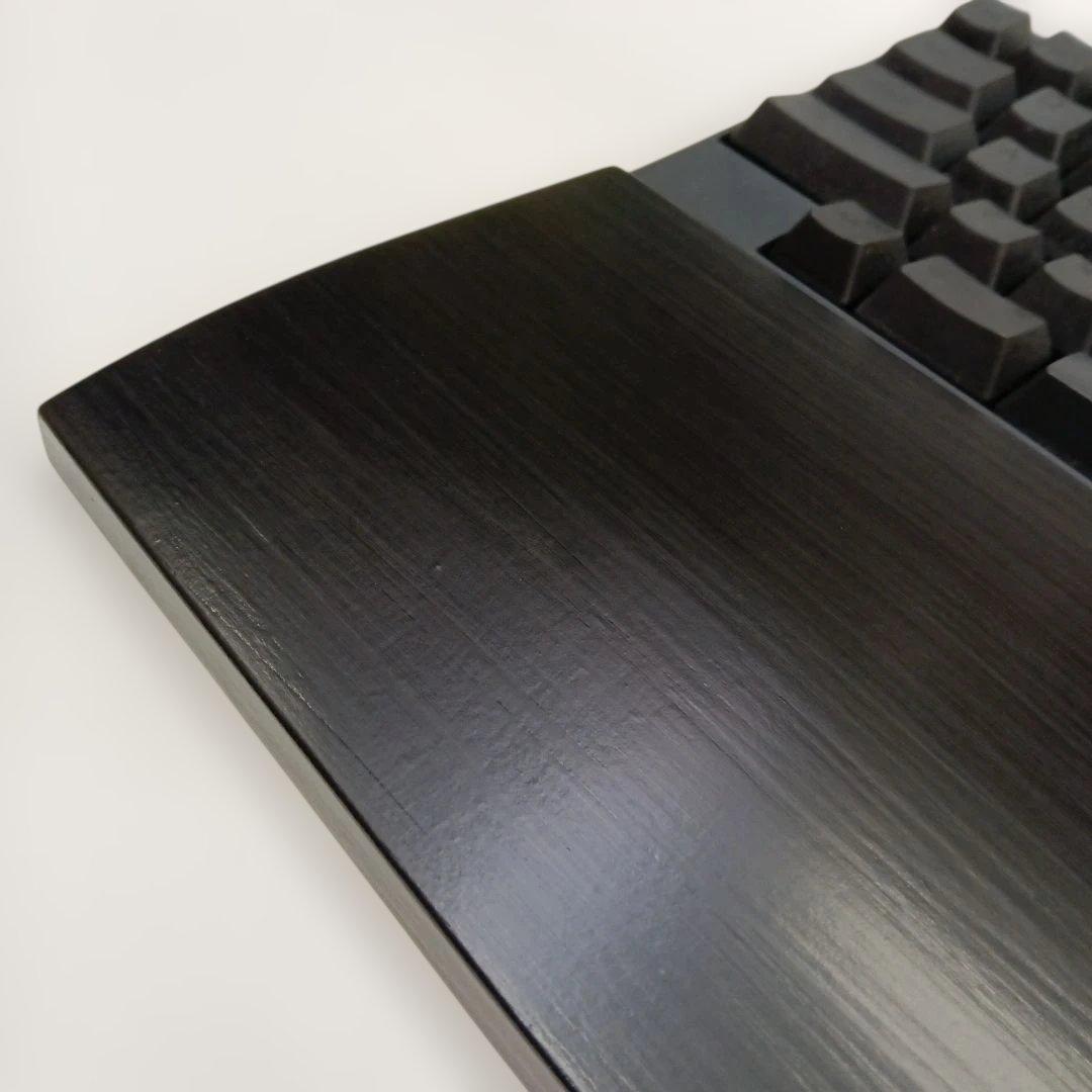 パイン集成材 HHKB用 手作りパームレスト兼キーボードルーフ シン漆黒