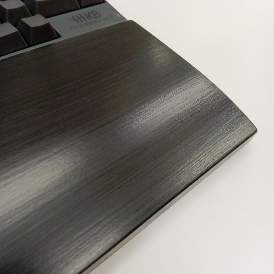 パイン集成材 HHKB用 手作りパームレスト兼キーボードルーフ シン漆黒