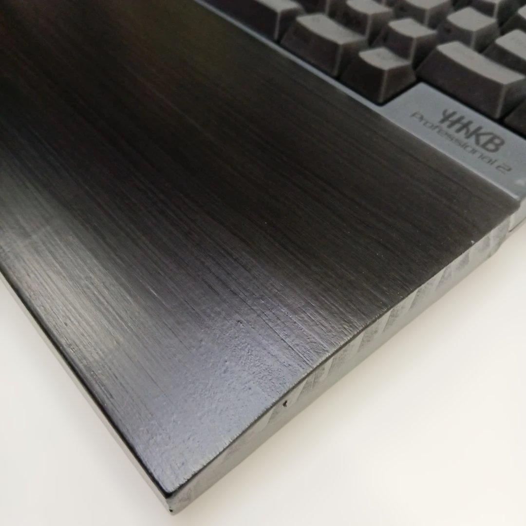 パイン集成材 HHKB用 手作りパームレスト兼キーボードルーフ シン漆黒